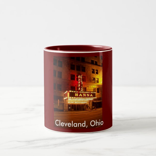 Tasse 2 Couleurs Cleveland, Ohio (Centre)