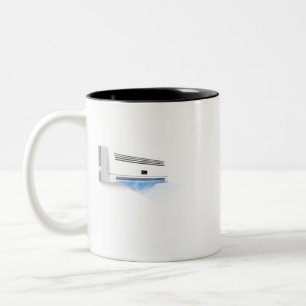 Tasse 2 Couleurs Climatiseur soufflant l'air froid