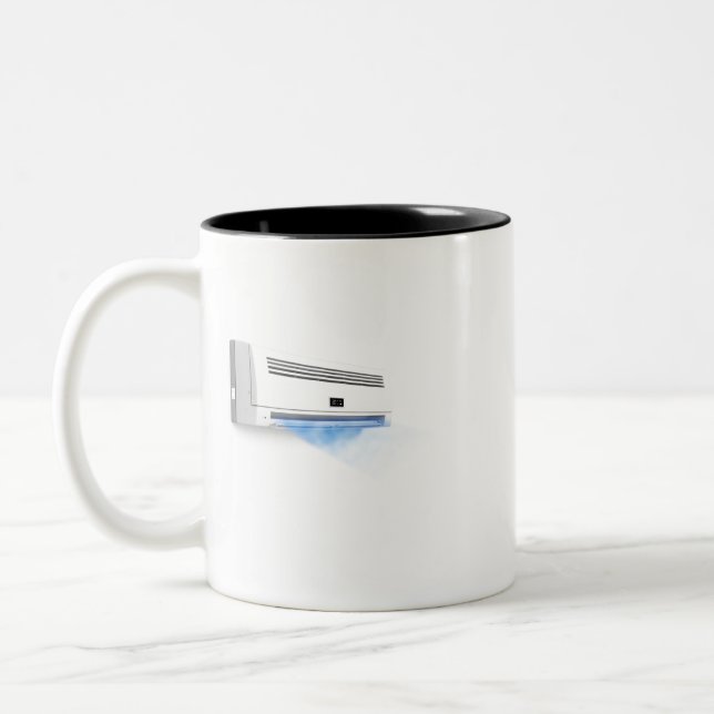 Tasse 2 Couleurs Climatiseur soufflant l'air froid (Gauche)