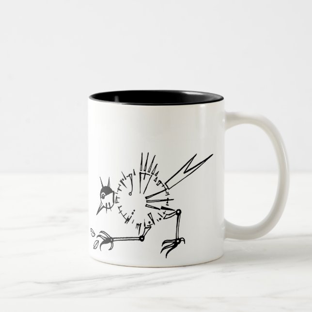 Tasse 2 Couleurs ClockBird (Droit)