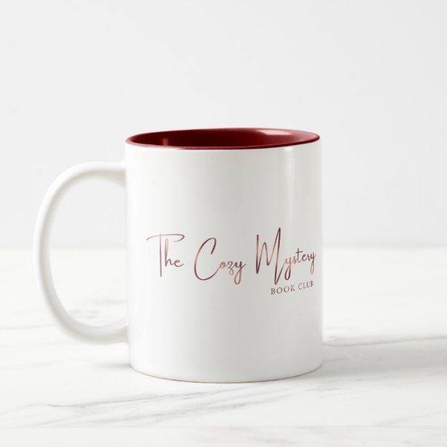 Tasse 2 Couleurs Club de lecture cosy et mystérieux Sleuther (Gauche)
