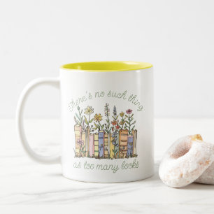 Tasse 2 Couleurs Club du livre moderne Cute Fleurs sauvages