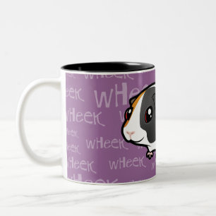 Tasse 2 Couleurs Cobaye bruyant (cheveux lisses)