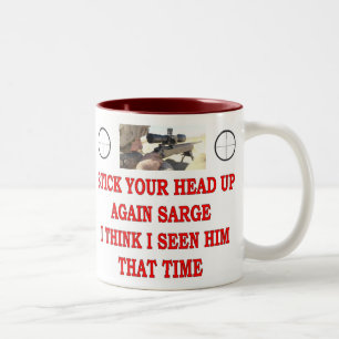 TASSE 2 COULEURS COCHEZ VOTRE TÊTE À NOUVEAU SARGE