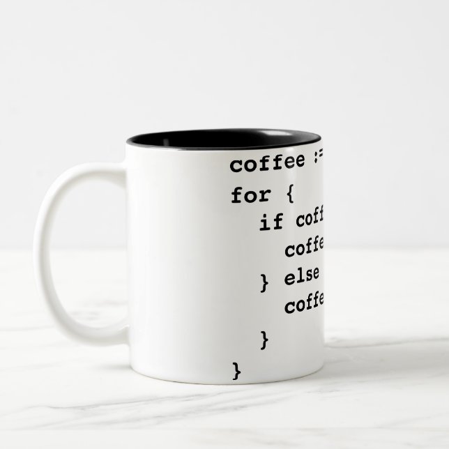 Tasse 2 Couleurs Code de café dans Golang (Gauche)