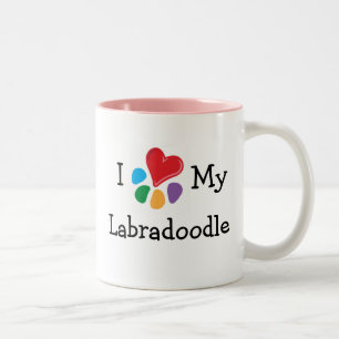 Tasse 2 Couleurs Coeur animal de Lover_I mon Labradoodle