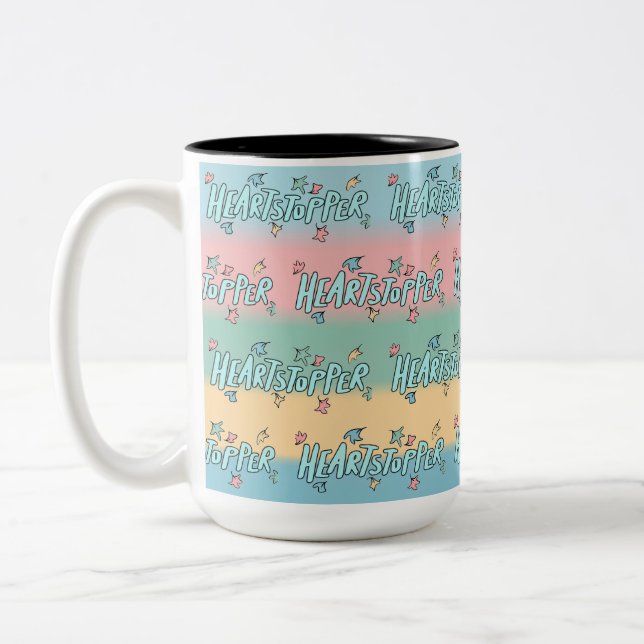 Tasse 2 Couleurs Coeur Coloré (Gauche)