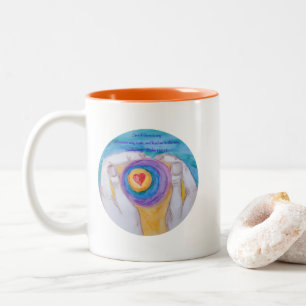 Tasse 2 Couleurs Cœur dans les mains Cir Ps 139:24, signature numér