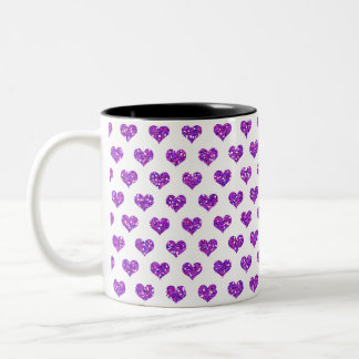 Tasse 2 Couleurs Coeur pourpre