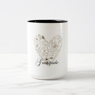 Tasse 2 Couleurs Coeur reconnaissant