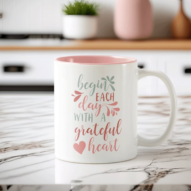 Tasse 2 Couleurs Coeur reconnaissant (Créateur téléchargé)