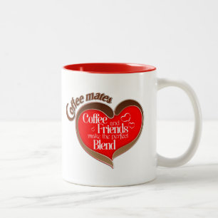 Tasse 2 Couleurs Coeurs de café