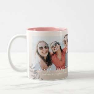 Tasse 2 Couleurs Coeurs rayonnants Besties Photo