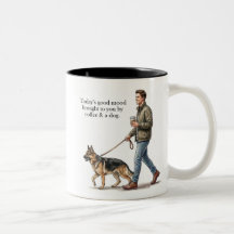 Coffee & a German Shepherd Make Today Better