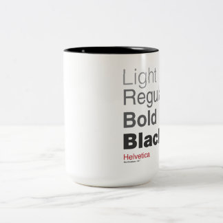 Tasse 2 Couleurs coffeeprogressionhelvetica