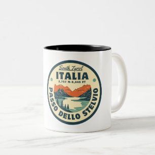 Tasse 2 Couleurs col du Stelvio - col Stelvio italien Montai