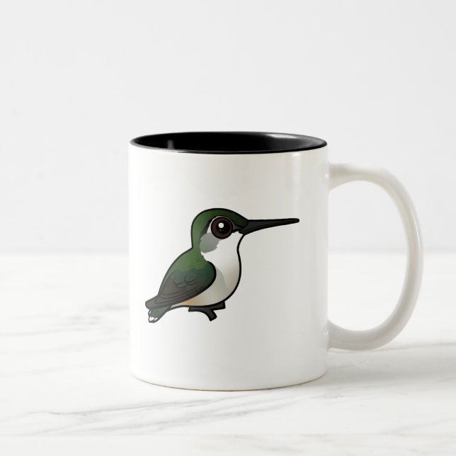 Tasse 2 Couleurs Colibri à gorge rubis (Droit)