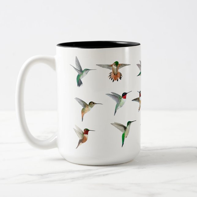 Tasse 2 Couleurs Colibri d'Amérique du Nord  (Gauche)