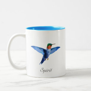 Tasse 2 Couleurs Colibri et calligraphie