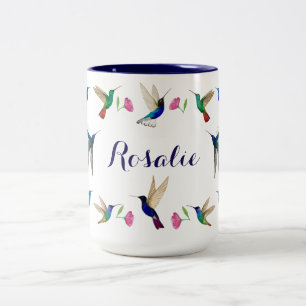 Tasse 2 Couleurs Colibris personnalisés