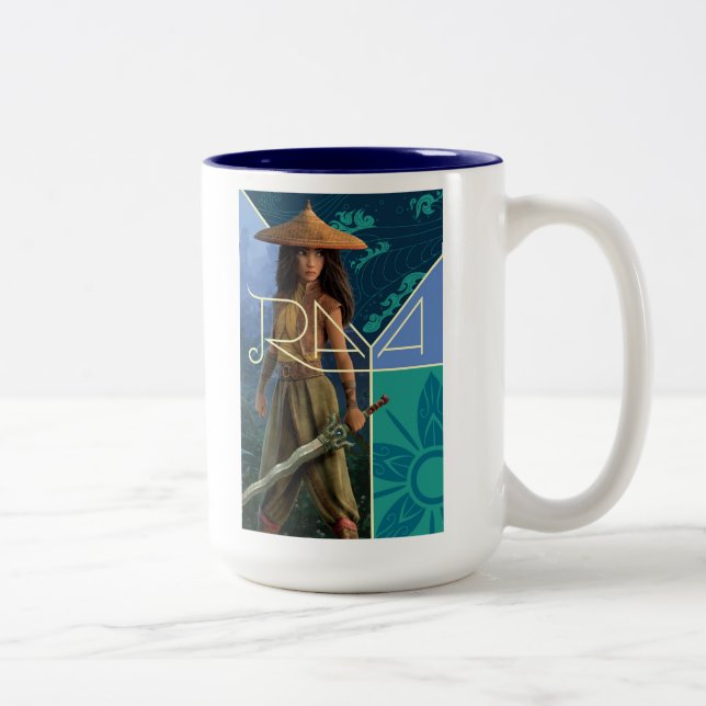 Tasse 2 Couleurs Collage segmenté Raya (Droit)