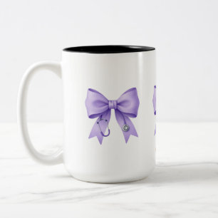 Tasse 2 Couleurs Collection de Nœuds Arc-en-Ciel Pastel