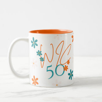 Tasse 2 Couleurs Collection Printemps Musique à rebord orange