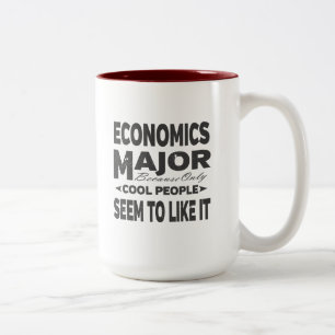Tasse 2 Couleurs Collège d'économie Principaux Cool