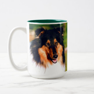 Tasse 2 Couleurs Collie à couche brute