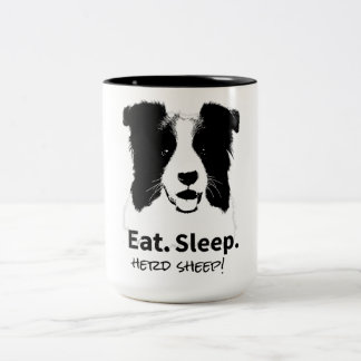 Tasse 2 Couleurs Collie Bordure Noire Pour Amoureux de les chiens