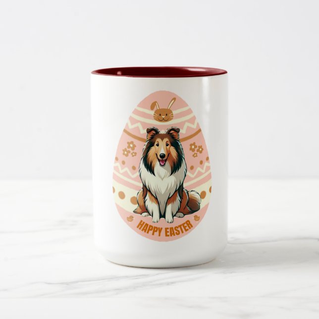 Tasse 2 Couleurs Collie Egg (Centre)