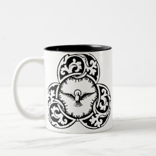 Tasse 2 Couleurs Colombe du Saint-Esprit symbole chrétien
