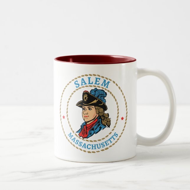 Tasse 2 Couleurs Colonial du Massachusetts de Salem