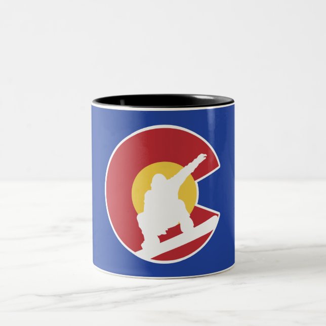 Tasse 2 Couleurs Colorado Snowboard (Centre)