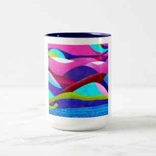 Tasse 2 Couleurs Coloré Ocean Hills