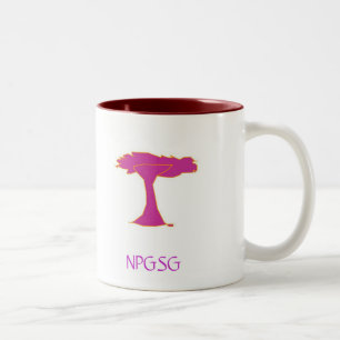 Tasse 2 Couleurs colorez l'intérieur côté-rouge du côté-nom 1 