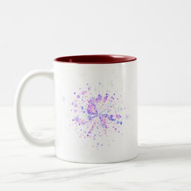 Tasse 2 Couleurs Colorful Abstract Neon Splash (Gauche)