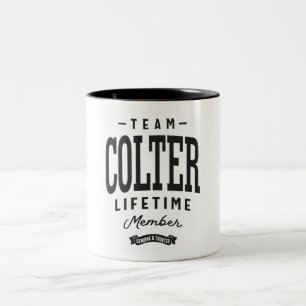 Tasse 2 Couleurs Colter Membre à vie Nom personnalisé Colter