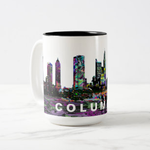 Tasse 2 Couleurs Columbus Skyline Graffiti