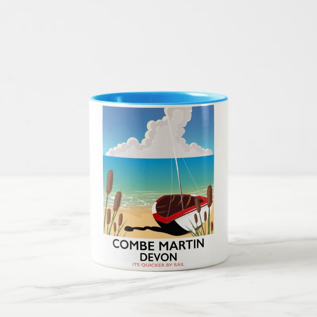 Tasse 2 Couleurs Combe Martin Devon (Centre)