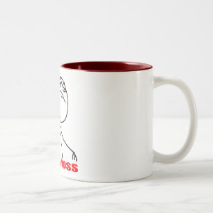 Tasse 2 Couleurs Comme un visage de meme de patron