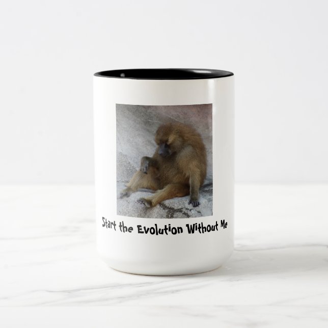 Tasse 2 Couleurs Commencez l'évolution sans moi (Centre)