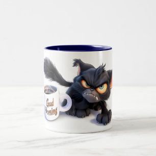 Tasse 2 Couleurs Commencez votre journée avec une Coupe Purrfect : 