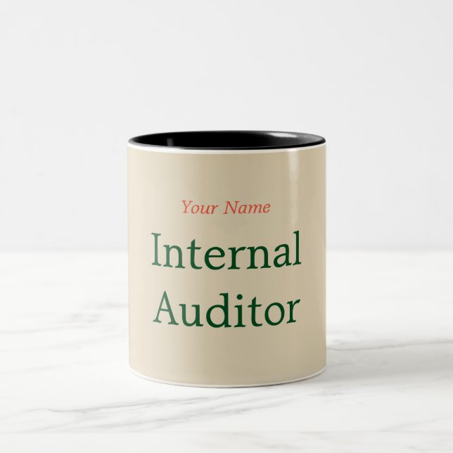 TASSE 2 COULEURS "COMMISSAIRE AUX COMPTES INTERNE " (Centre)