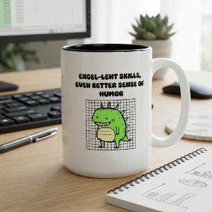 Tasse 2 Couleurs Compétences Excellentes, Humour Spirituel Concepti