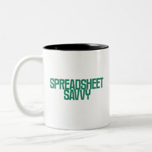 Tasse 2 Couleurs Compétent en tableur Conception d'expert en comp