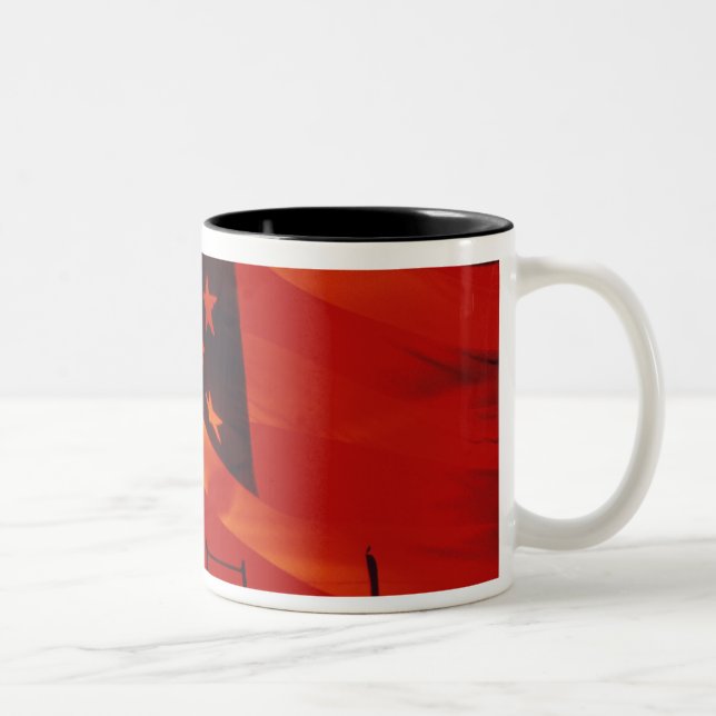 Tasse 2 Couleurs Composé numérique du drapeau américain (Droit)