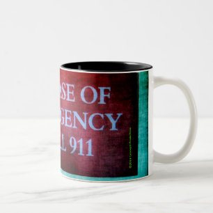 Tasse 2 Couleurs Composez le 911