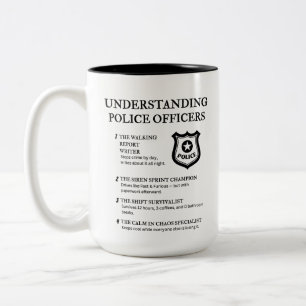Tasse 2 Couleurs Comprendre les agents de police