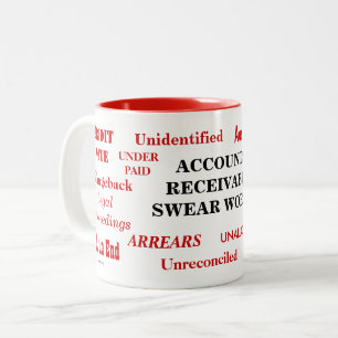 Tasse 2 Couleurs Comptes Clients Jouer des mots agaçant la plaisant